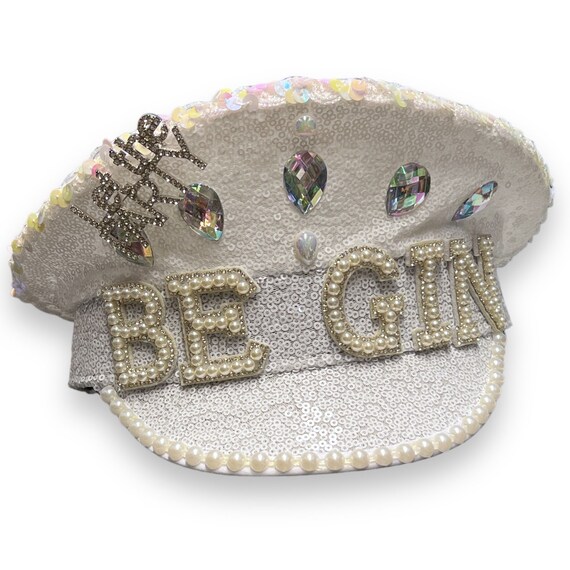 Sequin Gin Drinker Captain Hat:  display picture 2