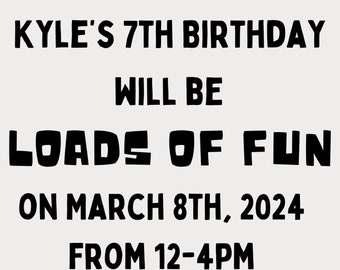 Truck Birthday Invitation