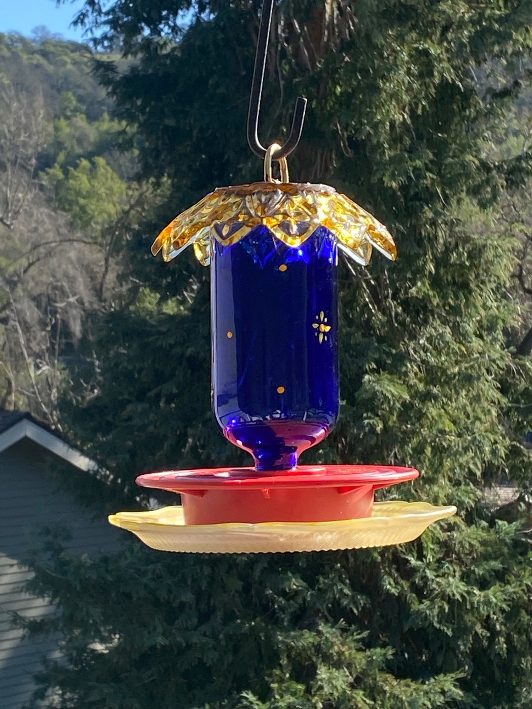 Hummingbird Feeder Bee Proof Drip Proof Ant Proof Hanging Etsy