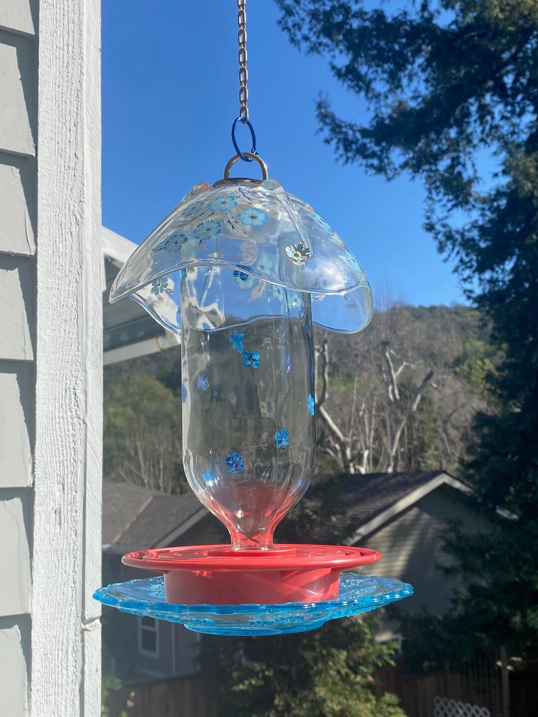 Hummingbird Feeder Bee Proof Drip Proof Best1 Hanging Feeder Etsy