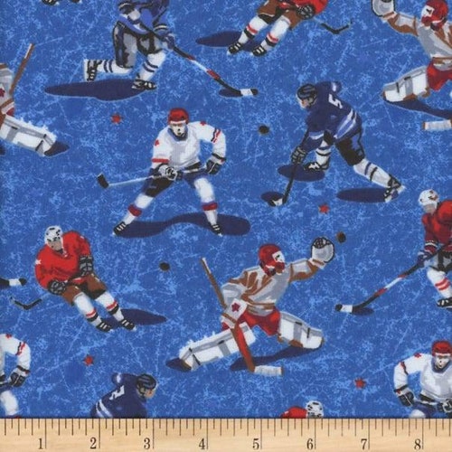 Hockey Fabric Team Canada by Iheartampersands Maple Leaf Etsy Canada