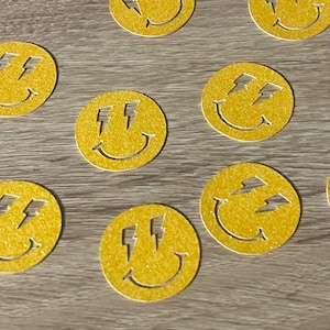 Rad Smiley Confetti | Birthday Confetti | Glitter Confetti | One Rad Dude Party