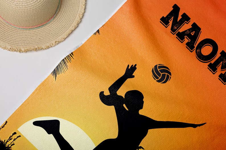 Personalized Volleyball Beach Towel for Girls 3D Print Sport Team