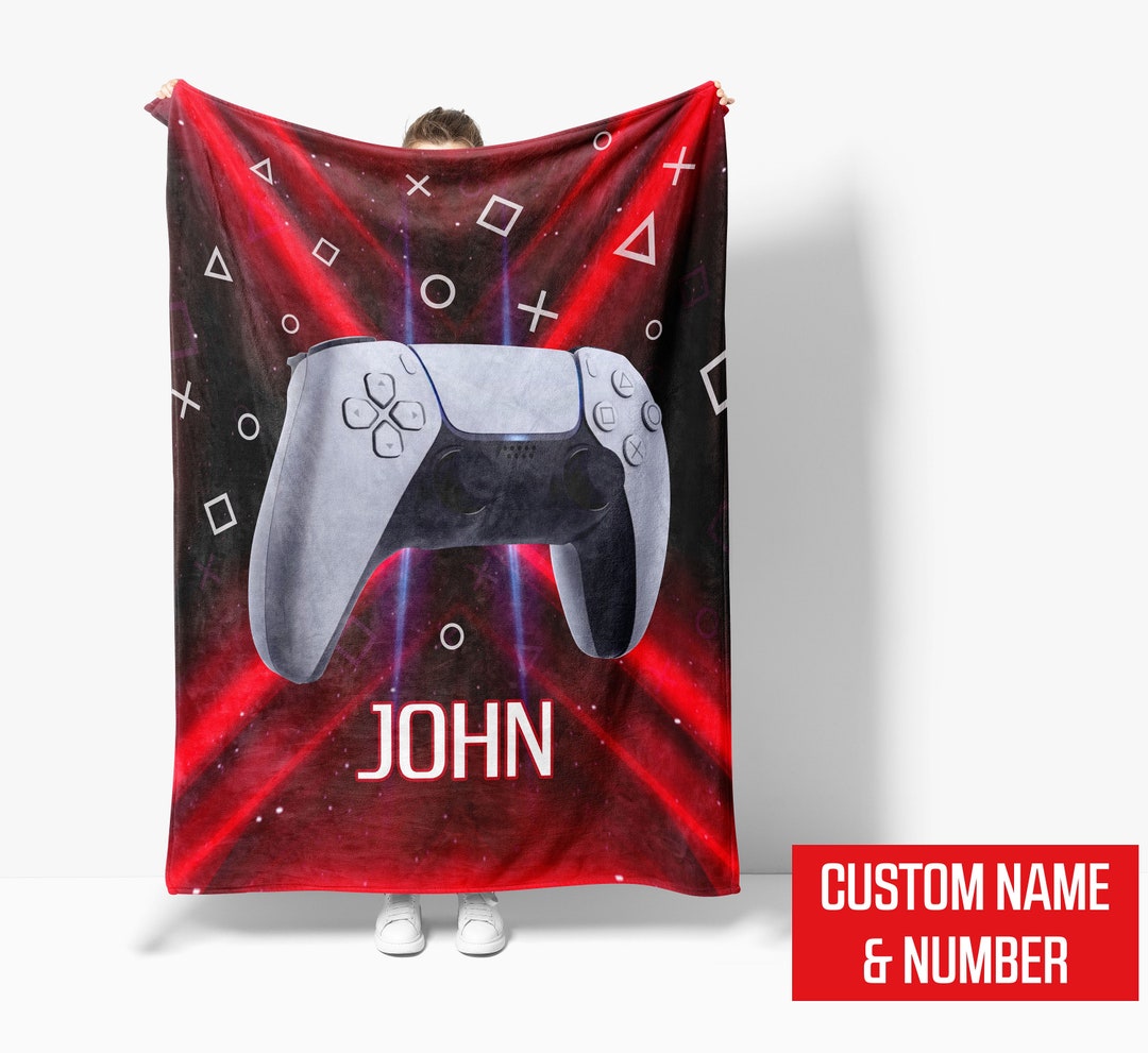Customized Gaming Blanket, Gamer Blanket, Video Game Blanket, Custom