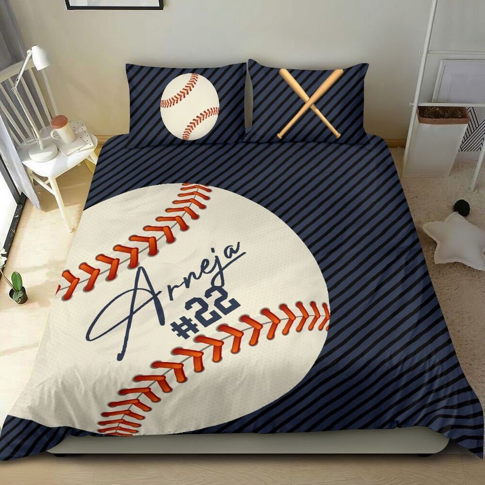 YST Baseball Bed Sheets for Boys,Red White Baseball Sheet Set for  Kids,Grunge Ball Print Bedding Set,Sports Game Fitted Sheet + Top Sheet  Soft + 2