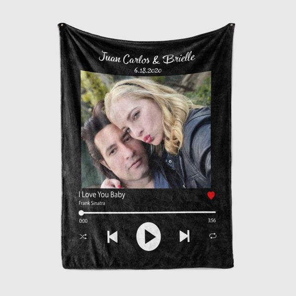 Spotify Blanket Etsy