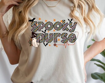One Spooky Nurse Halloween Shirt, Halloween Gift For Nurse, Nurse Shirt, Spooky Shirt, Halloween Nurse Shirts, Funny Halloween nurse tee
