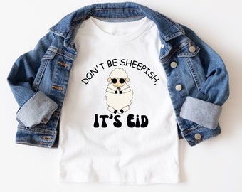 Eid Mubarak T-Shirt For kids, Eid Islam Muslim, Eid ul Adha kids V Neck Shirt, Its Eid Shirt For Kids, Unisex Eid Al Adha Sheep T-Shirt