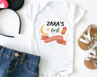 Custom My first Ramadan baby bodysuit | My first Ramadan onesie | Personalized My first Ramadan | My first Ramadan with name