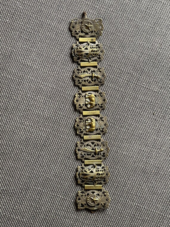 Older vintage beautiful stiff bracelet - image 7