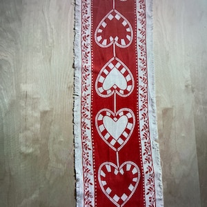 Retro Vintage Runner with printed Christmas motif