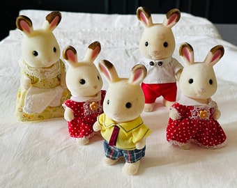 Vintage| Forest families | The Family Rabbit | Sylvania | Calico Critters | Epoch | Baerenwald
