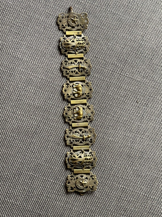 Older vintage beautiful stiff bracelet - image 10