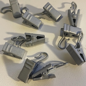 Vintage Curtain clips wall cloth Fastener for hanging curtains or cloths and rugs on the wall, very strong clip with hook. 10 pcs