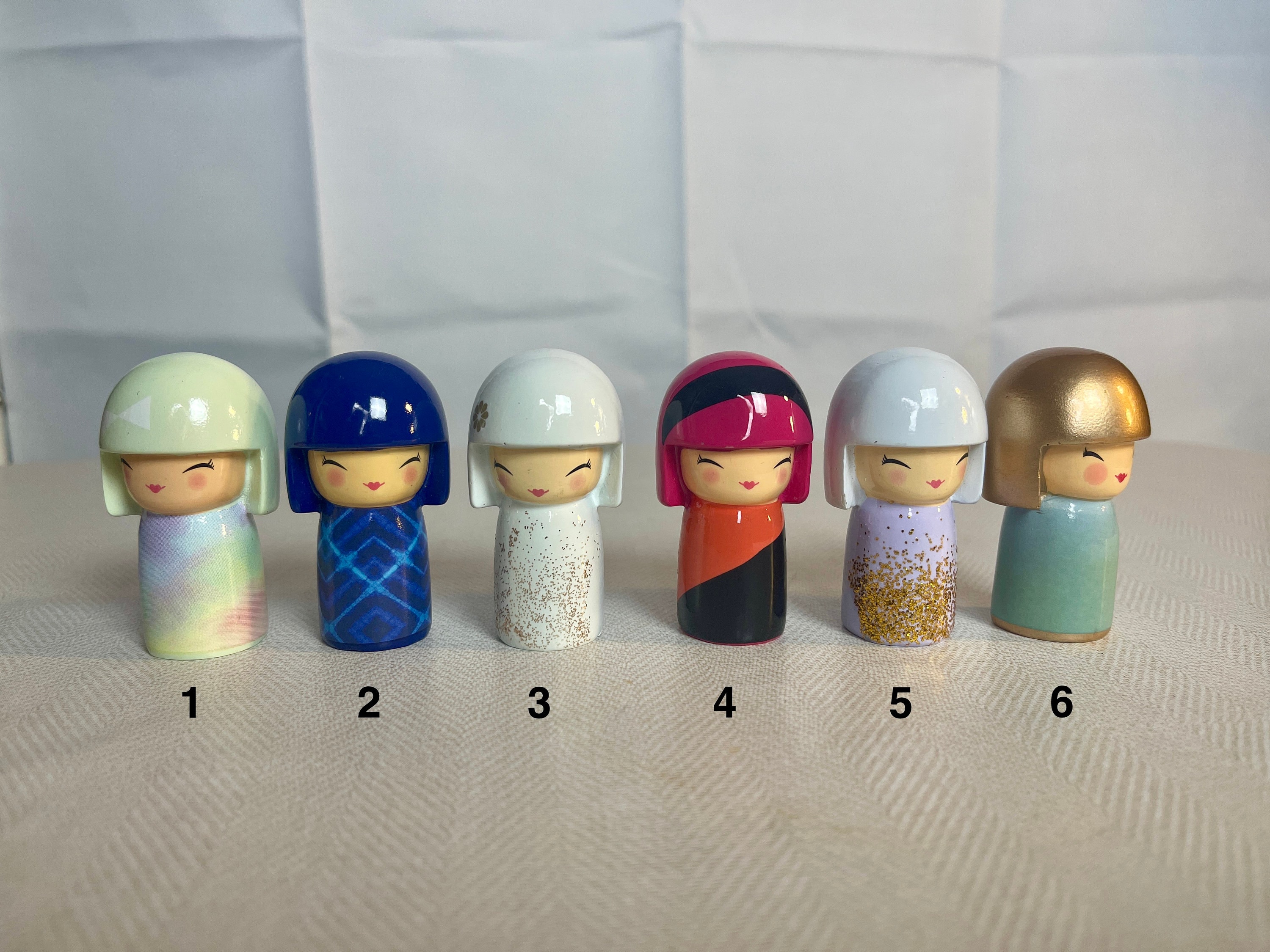 Cute Japanese Collectible Kokeshi Dolls From Skin City. Select