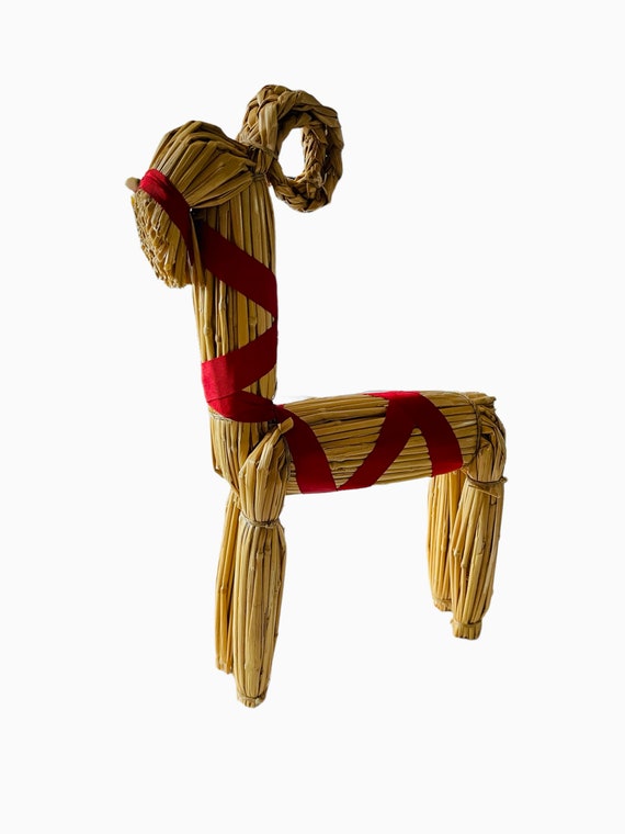 ヴィンテージの伝統的なスウェーデンのクリスマスストロー - ヤギ