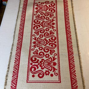 Beautiful woven table runner  Tiroler webkunst, Austria
