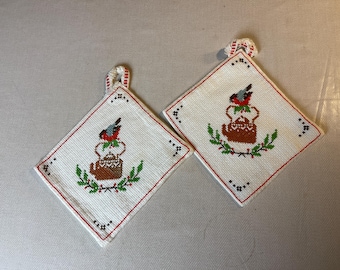 Handgestickte Topflappen, aus Schweden