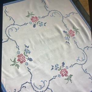 Cute hand-embroidered tablecloth  Embroidered tablecloth, from Sweden