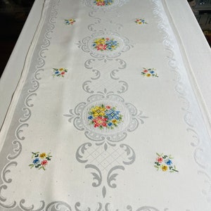 Beautiful Emboidered table runner / cloth from Sweden 18,1&quot; * 40,5&quot; or in cm 46*103 cm