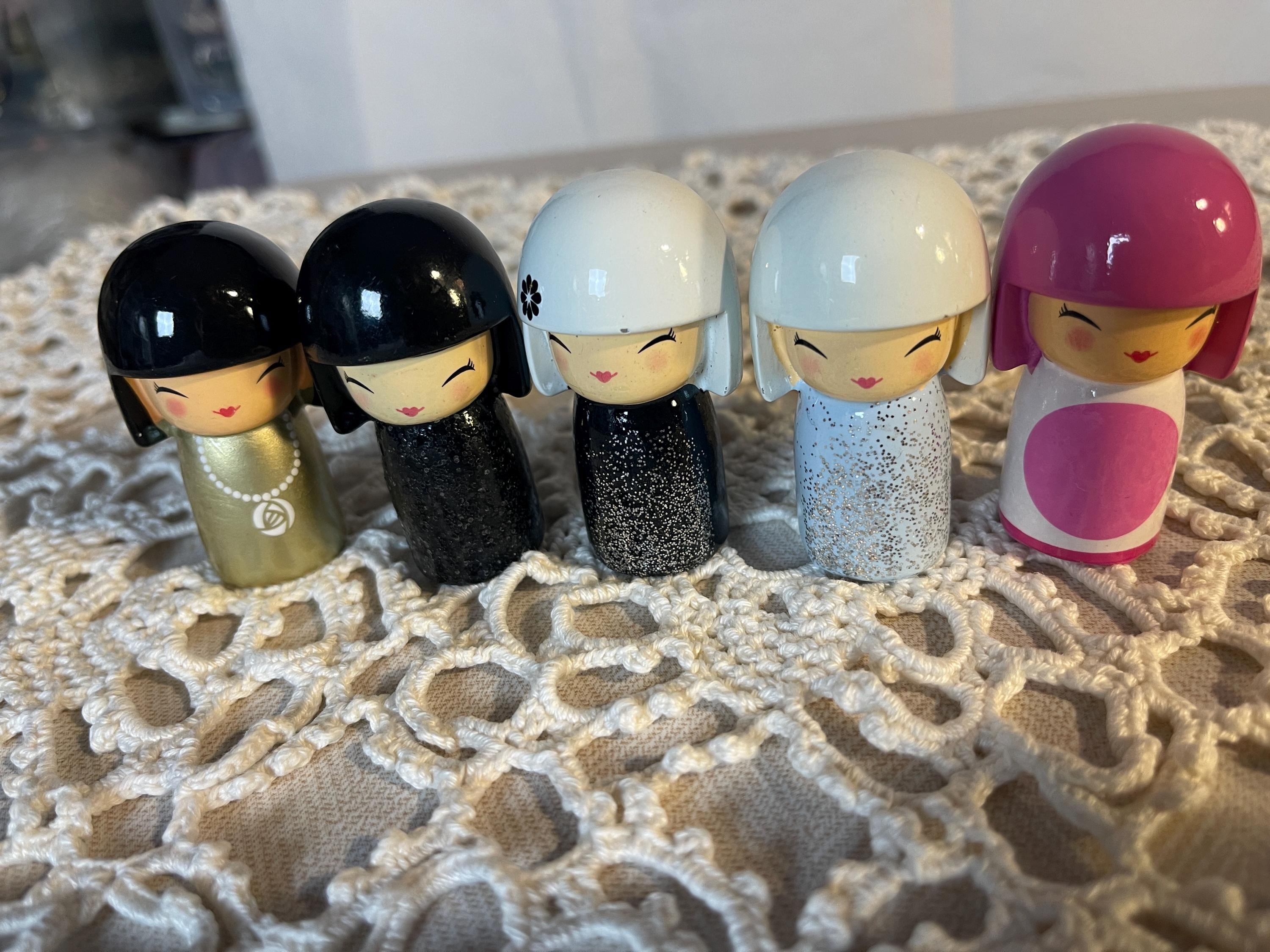 Cute Japanese Collectible Kokeshi Dolls From Skin City. Select