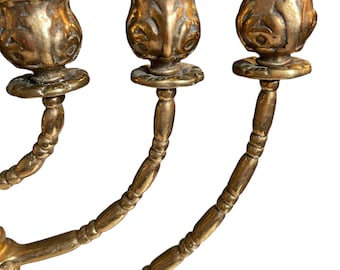 CANDELABRO JUDIO 7 BRAZOS BRONCE 5 CM. Miniaturas. Librería Selecta