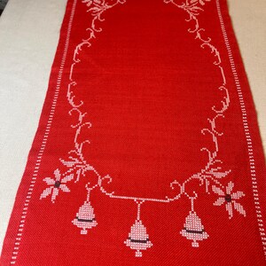 A very beautiful Swedish christmas runner. Hand embroidered