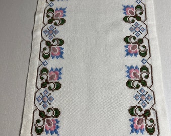 Beautiful Swedish hand embroidered table runner