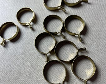 ヴィンテージ真鍮カフェカーテンクリップ。5個 - Etsy 日本