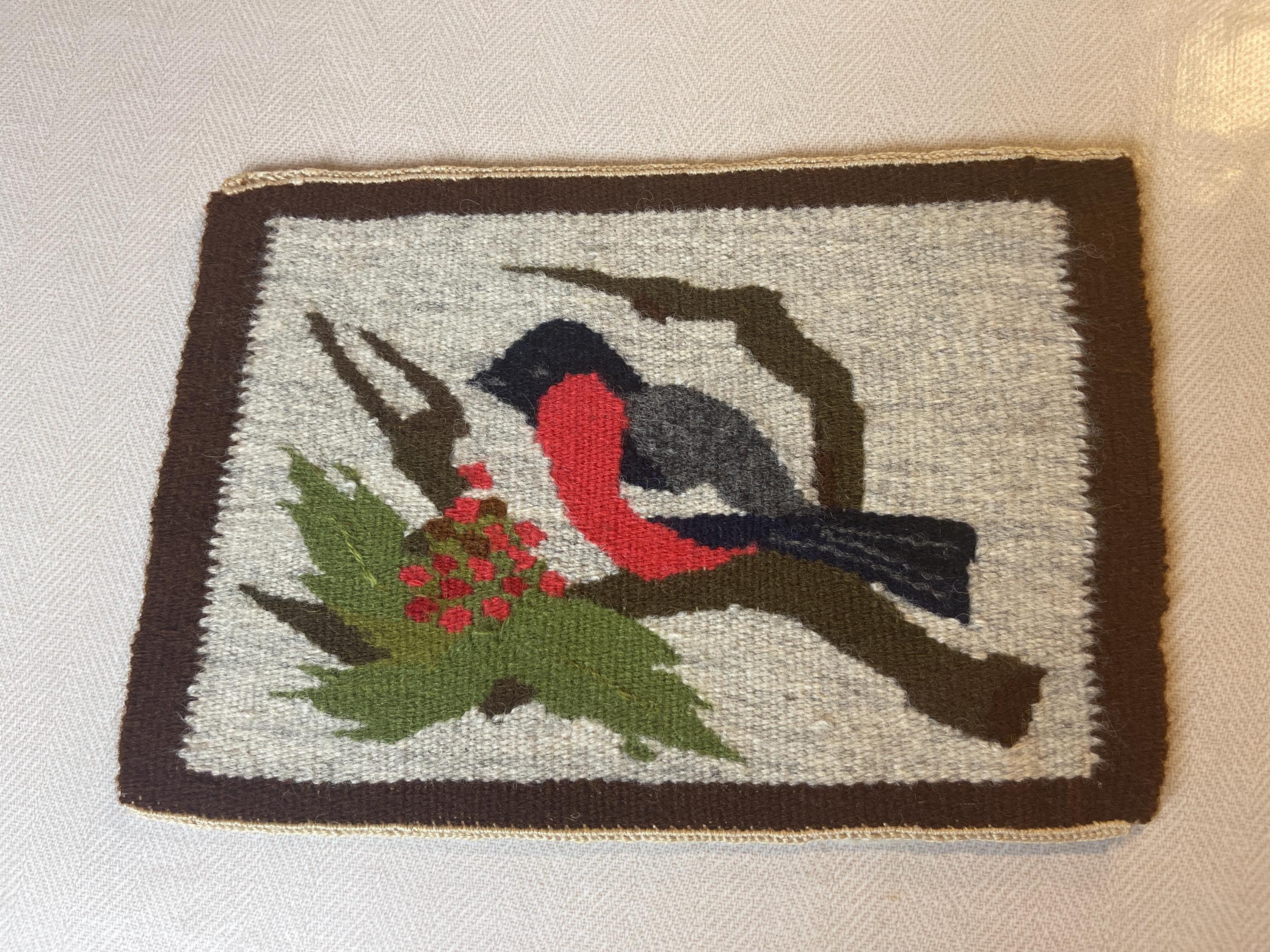 フランドルの手織りタペストリー / 色鮮やかな鳥 - Etsy 日本