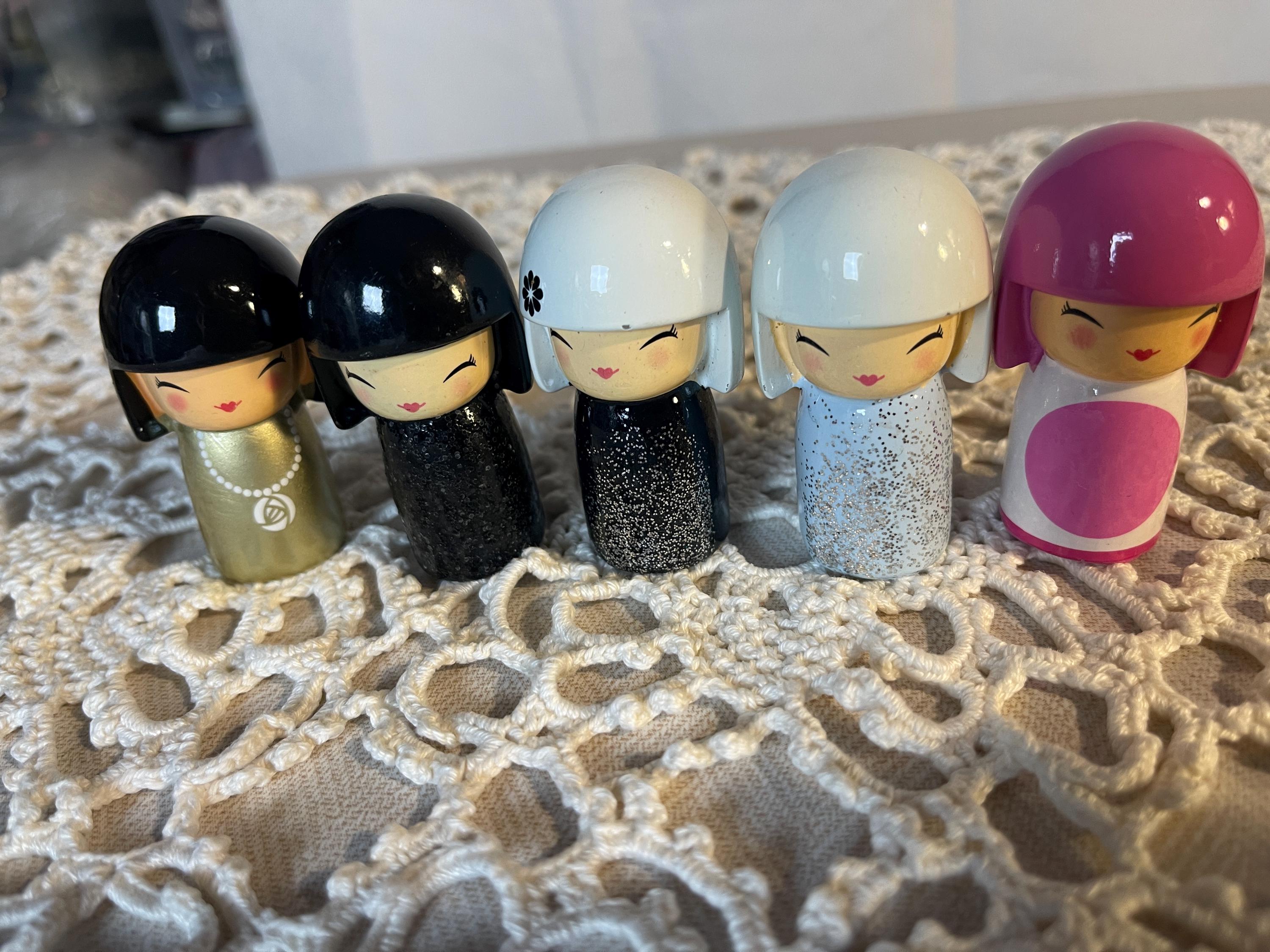Cute Japanese Collectible Kokeshi Dolls From Skin City. Select