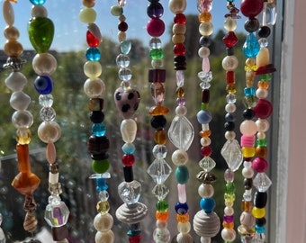 Bohemian strands of beads to make eg curtains gemstones glass sun catcher. Choose how many strands you want under options appr:50cm/20" long