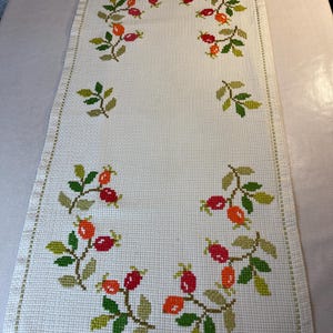 Swedish Hand-embroidered table runner