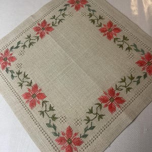 1 smal  Swedish Hand-embroidered table cloth