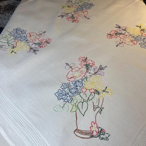 Very cute  vintage hand-embroidered Swedish cloth, From Sweden