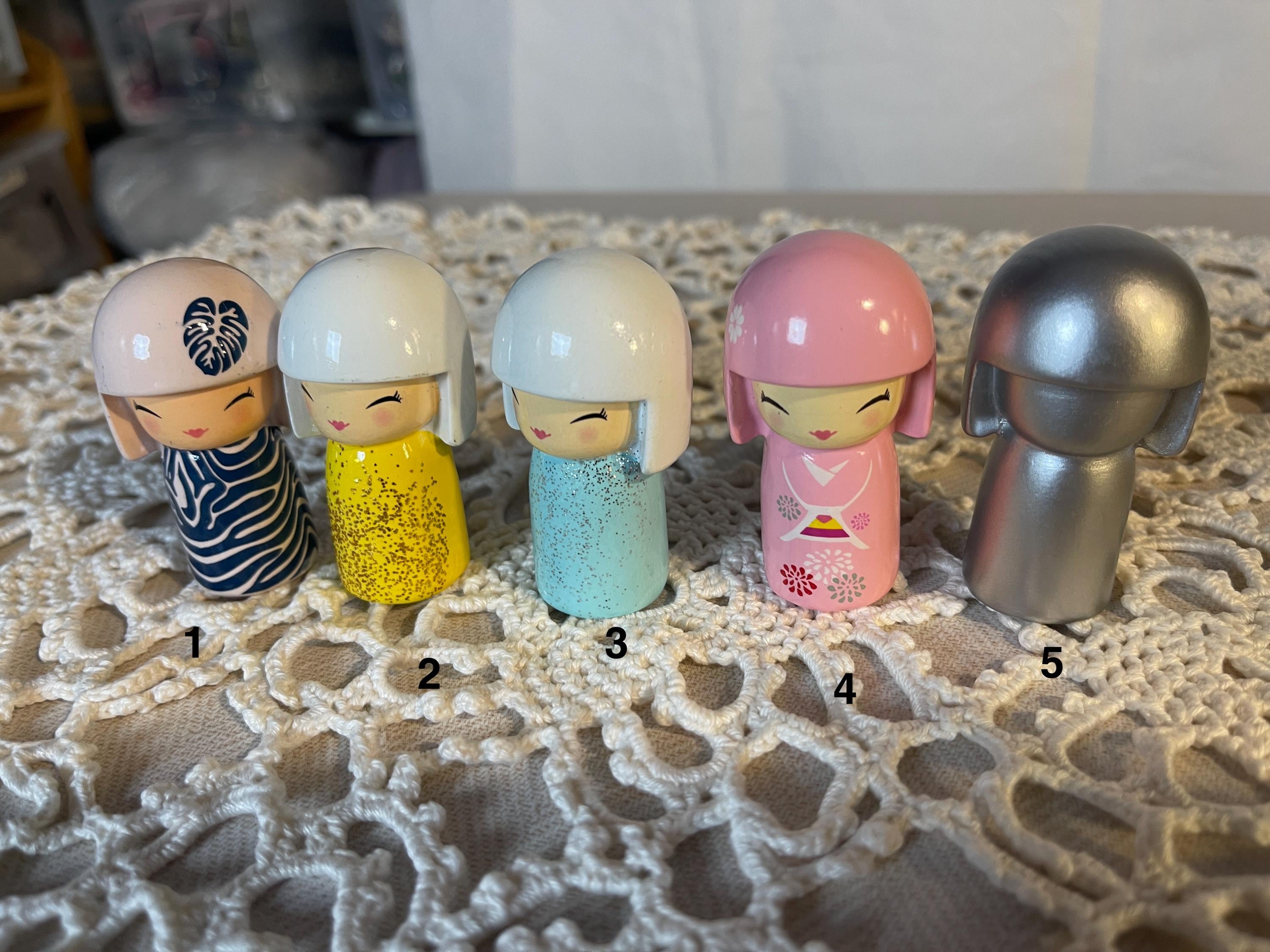 Cute Japanese Collectible Kokeshi Dolls From Skin City. Select