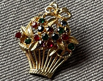 Leuke broche met fonkelende steentjes of glas Goudkleurig