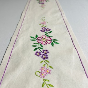 Beautiful Swedish hand embroidered table runner