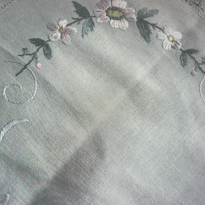 Beautiful hand-embroidered tablecloth from Sweden.
