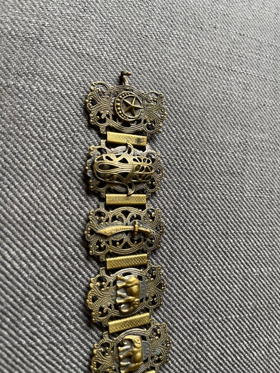 Older vintage beautiful stiff bracelet - image 5