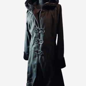 Black witch cloak with hood