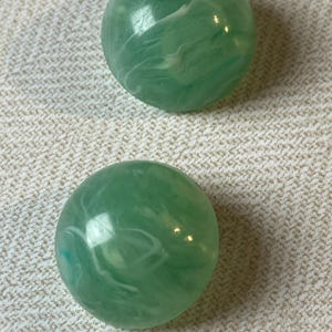 Vintage clip on earrings in green