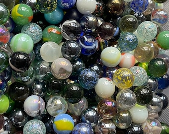 Mixed lot of rare vintage marbles in different colors  Choose 10 or 20 Surprise lot