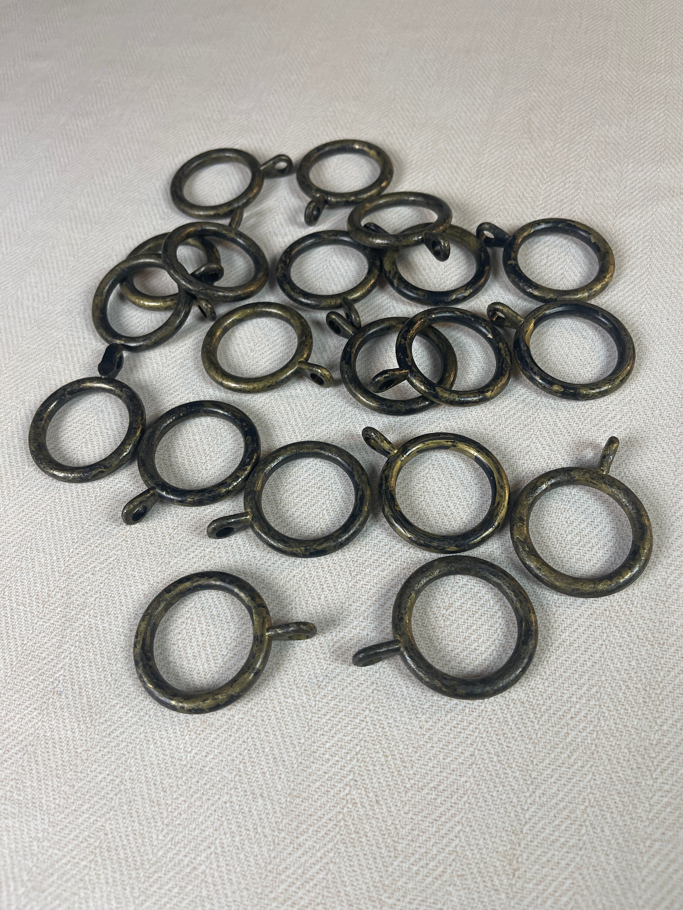 Lot D'Anneaux En Verre Anciens – Pour Rideaux Ou Décoration – 4,5 & 2,5 Cm