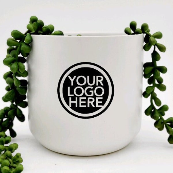 Customized Planter With Logo Etsy