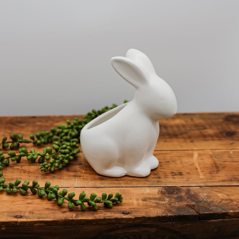 Rabbit Planter - Etsy