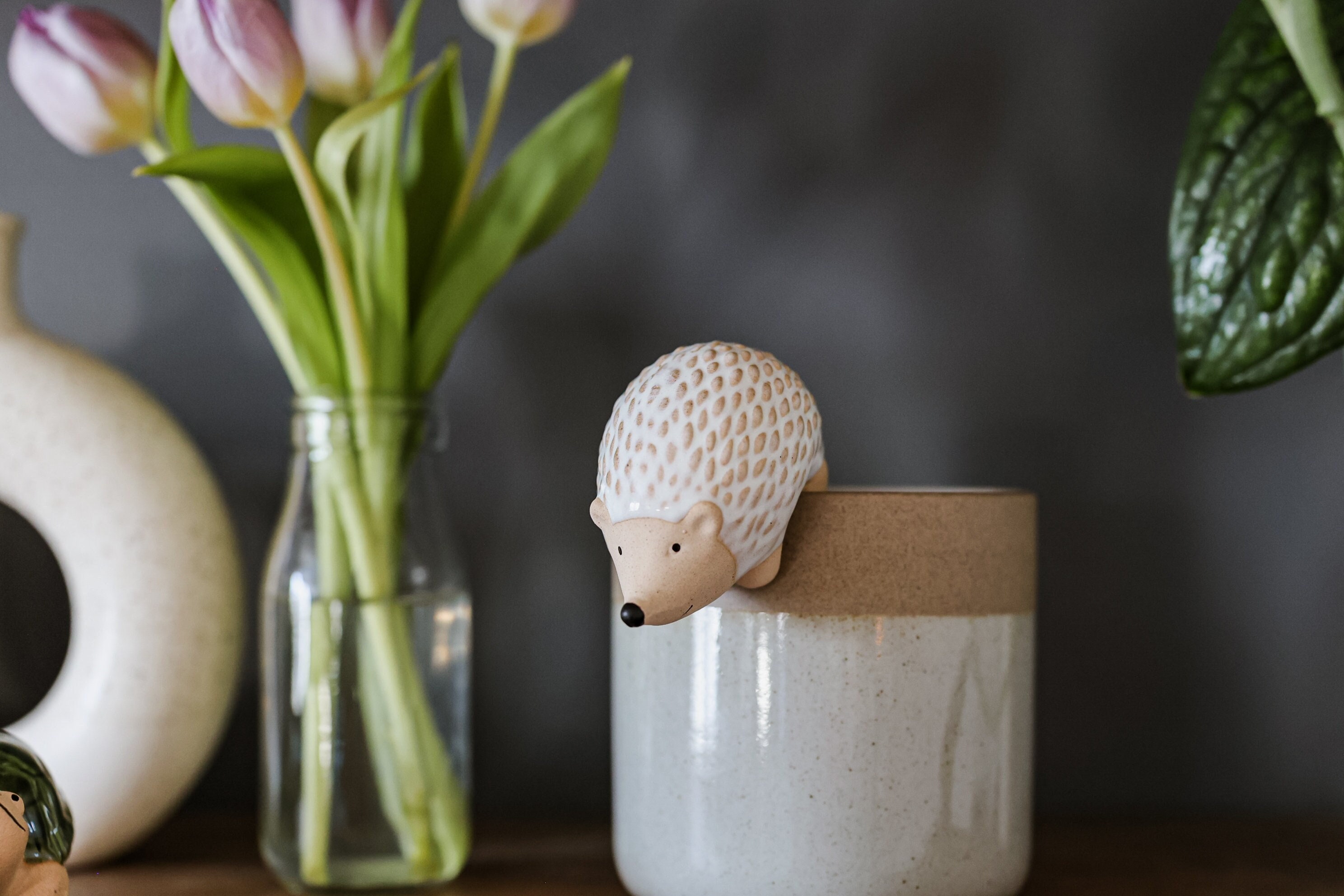 Hedgehog Pot Hugger for Flower Pot • Gardening Gifts • Outdoor Decor • Gift for Wife • Indoor Planter • Animal Planters • Hedgehog Decor