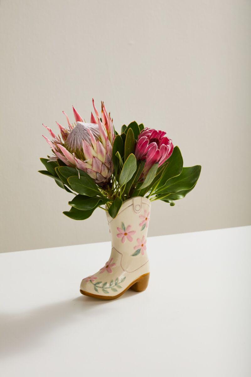 Glass boot vase - Etsy 日本