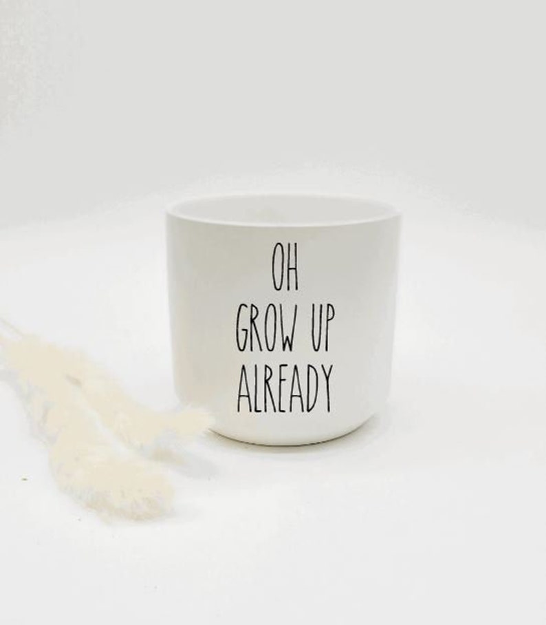 Funny Plant Pot Ceramic Planter Pot Punny Pots With Etsy