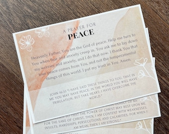 Pregnancy Prayer Cards: Bible Verse Support for Expecting Mothers (PDF Download